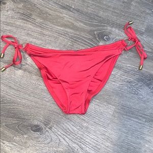 Vitamin A Swim Ruched String Bikini Bottom size M